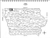 Iowa State Map, Osceola County 1978